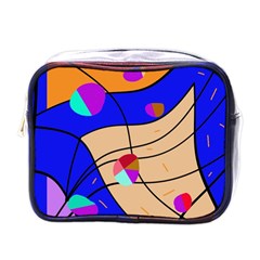 Decorative Abstract Art Mini Toiletries Bags