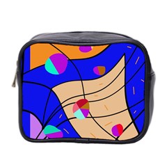 Decorative Abstract Art Mini Toiletries Bag 2-side