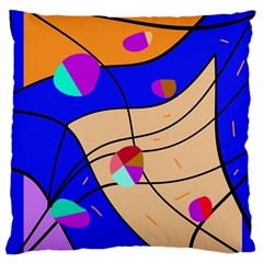 Decorative Abstract Art Large Cushion Case (one Side)