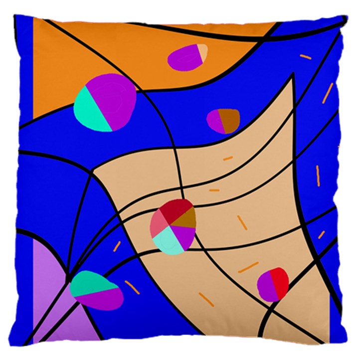 Decorative abstract art Large Cushion Case (Two Sides)