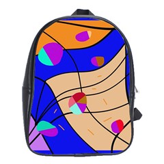 Decorative Abstract Art School Bags (xl) 