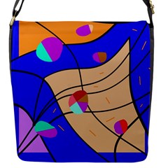 Decorative Abstract Art Flap Messenger Bag (s)