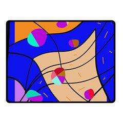 Decorative Abstract Art Double Sided Fleece Blanket (small) 