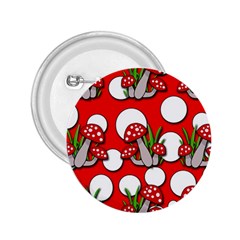 Mushrooms Pattern 2 25  Buttons