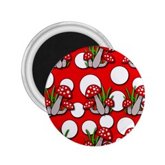 Mushrooms Pattern 2 25  Magnets by Valentinaart