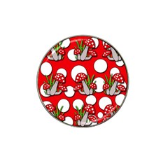 Mushrooms Pattern Hat Clip Ball Marker (4 Pack) by Valentinaart