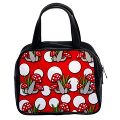 Mushrooms Pattern Classic Handbags (2 Sides)