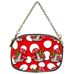 Mushrooms Pattern Chain Purses (one Side)  by Valentinaart