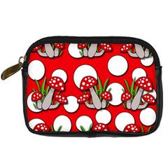 Mushrooms Pattern Digital Camera Cases by Valentinaart