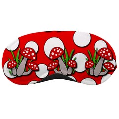 Mushrooms Pattern Sleeping Masks by Valentinaart