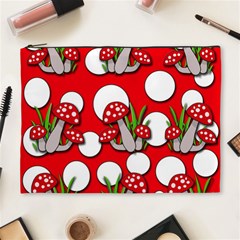 Mushrooms Pattern Cosmetic Bag (xl)