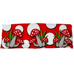 Mushrooms Pattern Body Pillow Case Dakimakura (two Sides) by Valentinaart