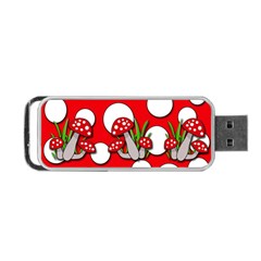 Mushrooms Pattern Portable Usb Flash (two Sides)