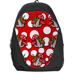 Mushrooms Pattern Backpack Bag by Valentinaart