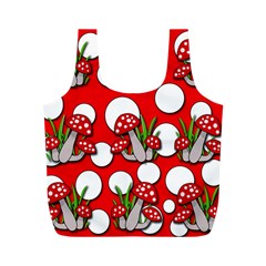 Mushrooms Pattern Full Print Recycle Bags (m)  by Valentinaart