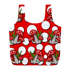 Mushrooms Pattern Full Print Recycle Bags (l) 