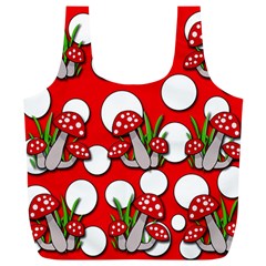 Mushrooms Pattern Full Print Recycle Bags (l) 