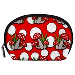 Mushrooms pattern Accessory Pouches (Large)  Front