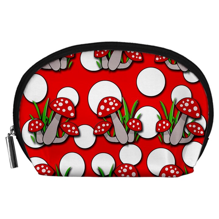 Mushrooms pattern Accessory Pouches (Large) 