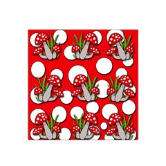 Mushrooms Pattern Satin Bandana Scarf