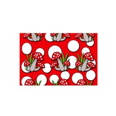 Mushrooms Pattern Satin Wrap