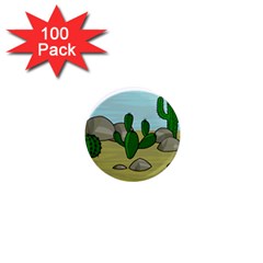 Desert 1  Mini Magnets (100 Pack) 