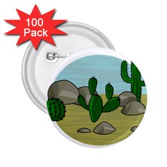 Desert 2 25  Buttons (100 Pack) 