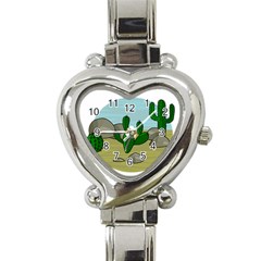 Desert Heart Italian Charm Watch