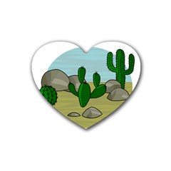 Desert Rubber Coaster (heart) 