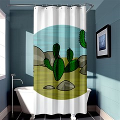 Desert Shower Curtain 36  X 72  (stall) 