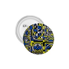 Blue And Yellow Decor 1 75  Buttons