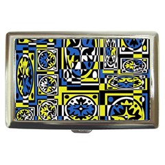 Blue And Yellow Decor Cigarette Money Cases