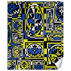 Blue And Yellow Decor Canvas 16  X 20  