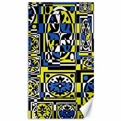 Blue And Yellow Decor Canvas 40  X 72  