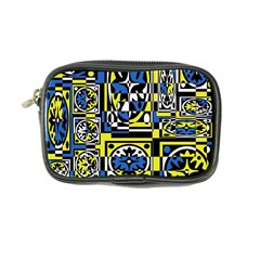 Blue And Yellow Decor Coin Purse