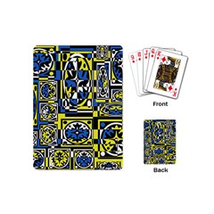 Blue And Yellow Decor Playing Cards (mini) 