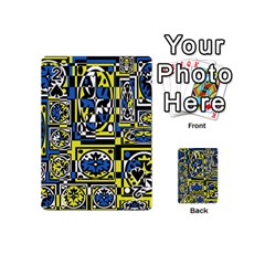 Blue And Yellow Decor Playing Cards 54 (mini) 