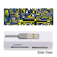 Blue And Yellow Decor Memory Card Reader (stick) 