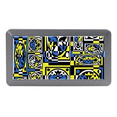 Blue And Yellow Decor Memory Card Reader (mini)