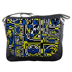 Blue And Yellow Decor Messenger Bags