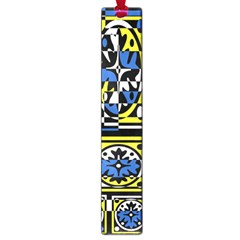 Blue And Yellow Decor Large Book Marks