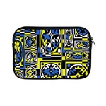 Blue and yellow decor Apple iPad Mini Zipper Cases Front