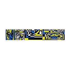 Blue And Yellow Decor Flano Scarf (mini)