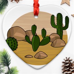 Desert 2 Ornament (heart) 