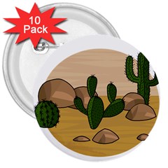 Desert 2 3  Buttons (10 Pack) 