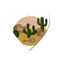 Desert 2 Heart Magnet