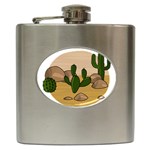 Desert 2 Hip Flask (6 oz) Front