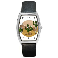 Desert 2 Barrel Style Metal Watch