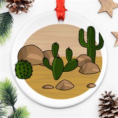 Desert 2 Round Ornament (two Sides) 