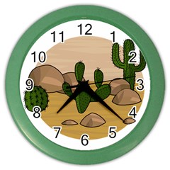 Desert 2 Color Wall Clocks by Valentinaart